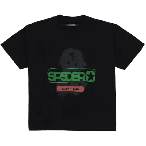 Oversized Reunion Black Sp5der T-Shirt